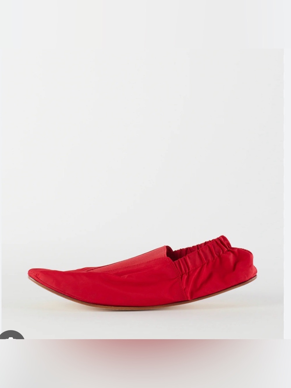 Tibi Mikhail Red Elastic-Back Slip-On Flat